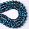 6mm 60PCS Blue Tiger Eye Beads Natural Stone Gemstone Spacer Loose Beads for Jewelry Making DIY Bracelet Semi Precious Beads Strand 15 inches